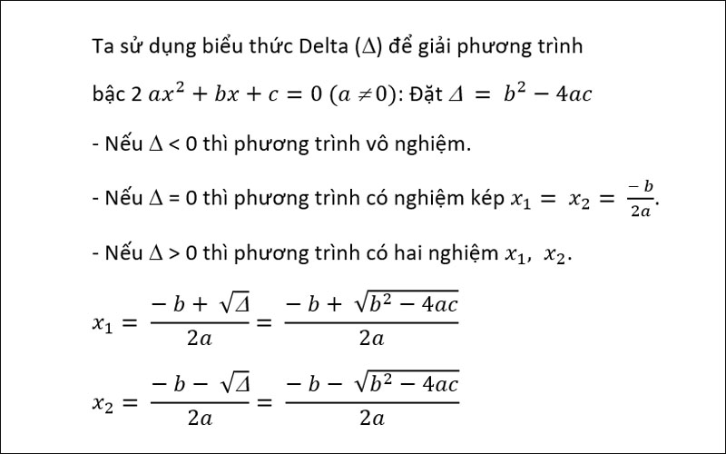 Cách dùng định lý Viet để giải phương trình bậc 2